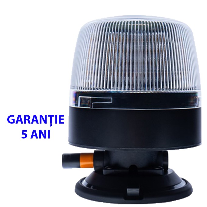 Girofar LED prindere vacuum 12-24V 24 LED-uri de 3W 5 ani Garantie